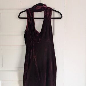 Red Velvet Mini Dress